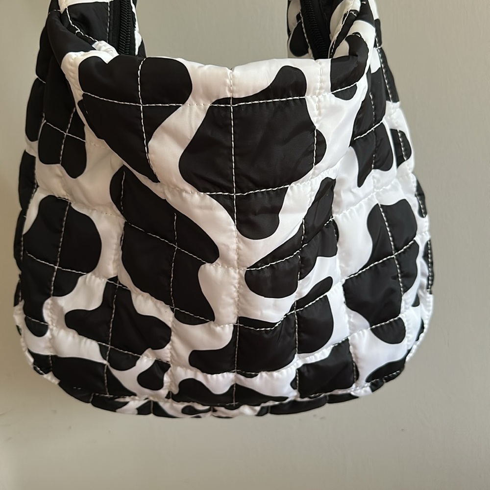Cow Waffle Crossbody Bag